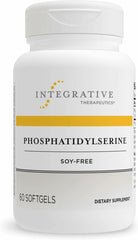 Integrative Therapeutics Phosphatidylserine bottle-front promotes brain health and focus.