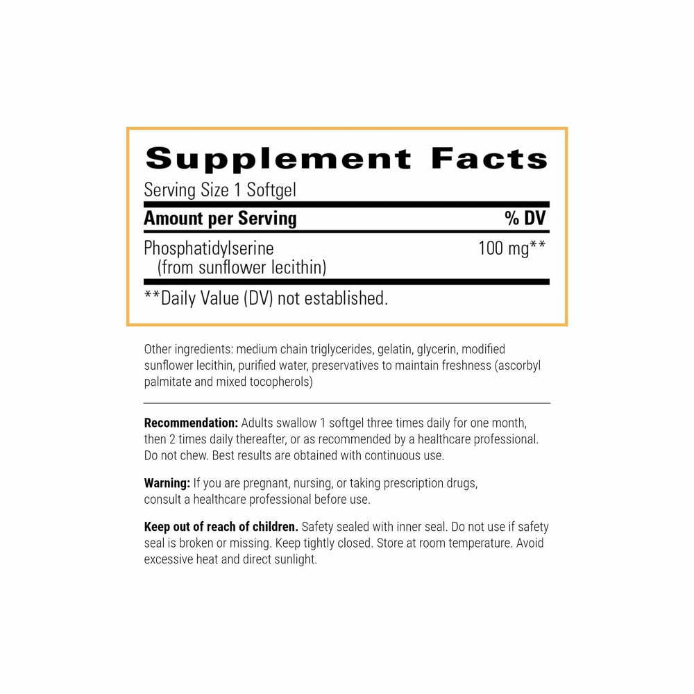 Integrative Therapeutics Phosphatidylserine softgels-closeup shows smooth texture.