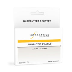 Integrative Therapeutics Probiotic Pearls bottle showing daily capsules for gut balance.
