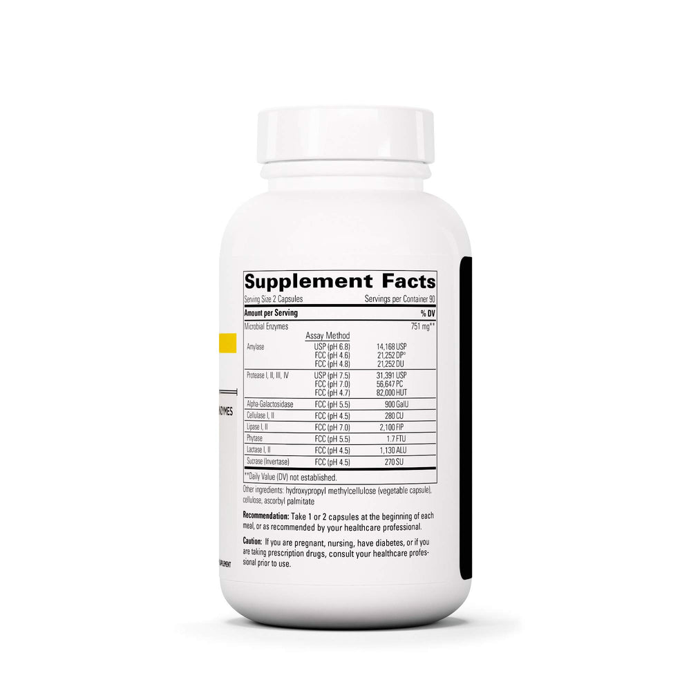 Label close-up of Integrative Therapeutics Similase BV for digestion support