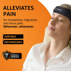 intellinetix Headache Band delivers vibration therapy for sinus relief in a compact wearable