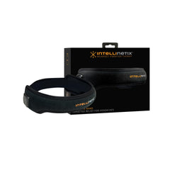 intellinetix Headache Band worn on the head for portable vibration therapy