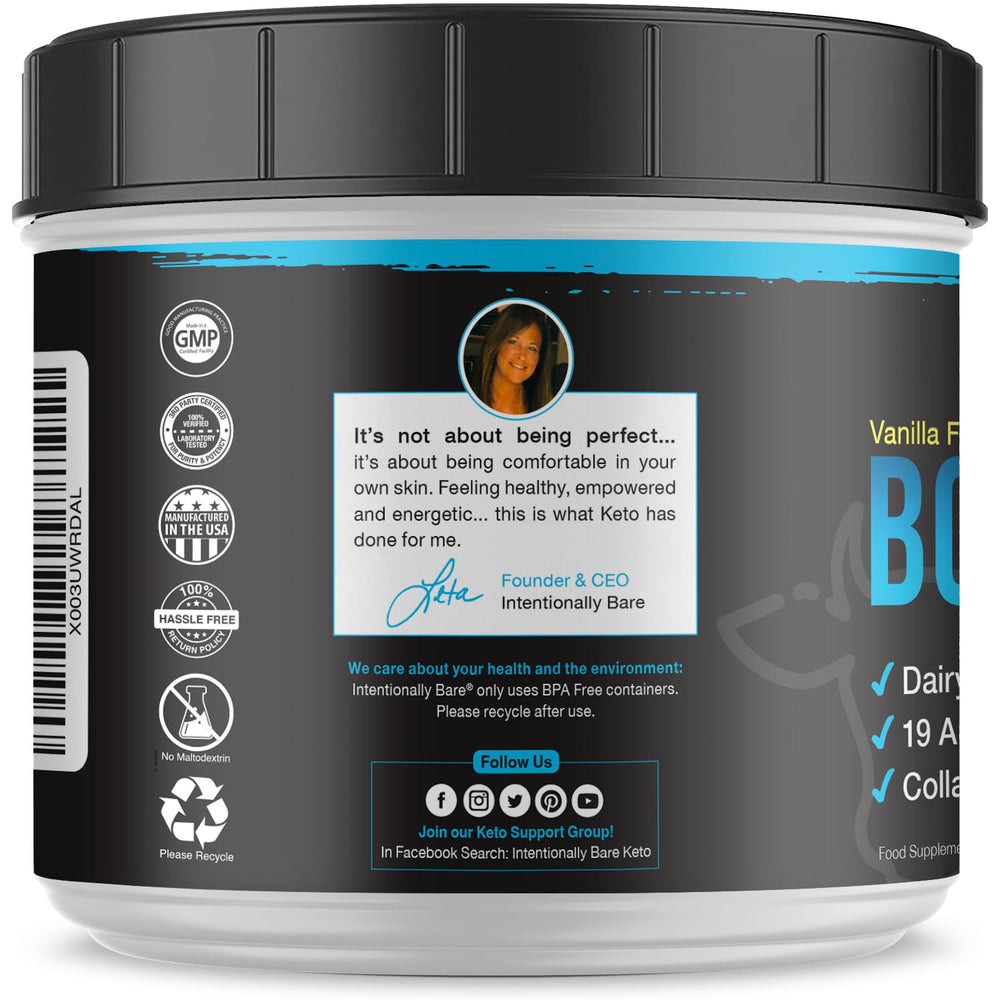 US-made packaging with BPA-free container