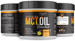 Intentionally Bare MCT Oil Powder shake glass on-the-go energy