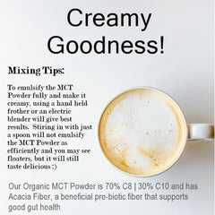 Intentionally Bare MCT Oil Powder scoop highlights precise measurement