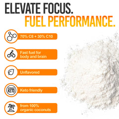 Intentionally Bare MCT Powder bottle front highlights coconut-derived MCT blend.