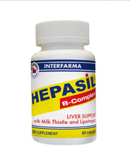 Interfarma Hepasil B-Complex capsules close-up for daily use.