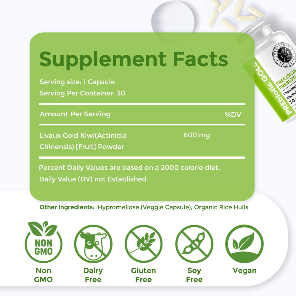 Intestinal Fortitude dairy-free capsules for daily digestive support