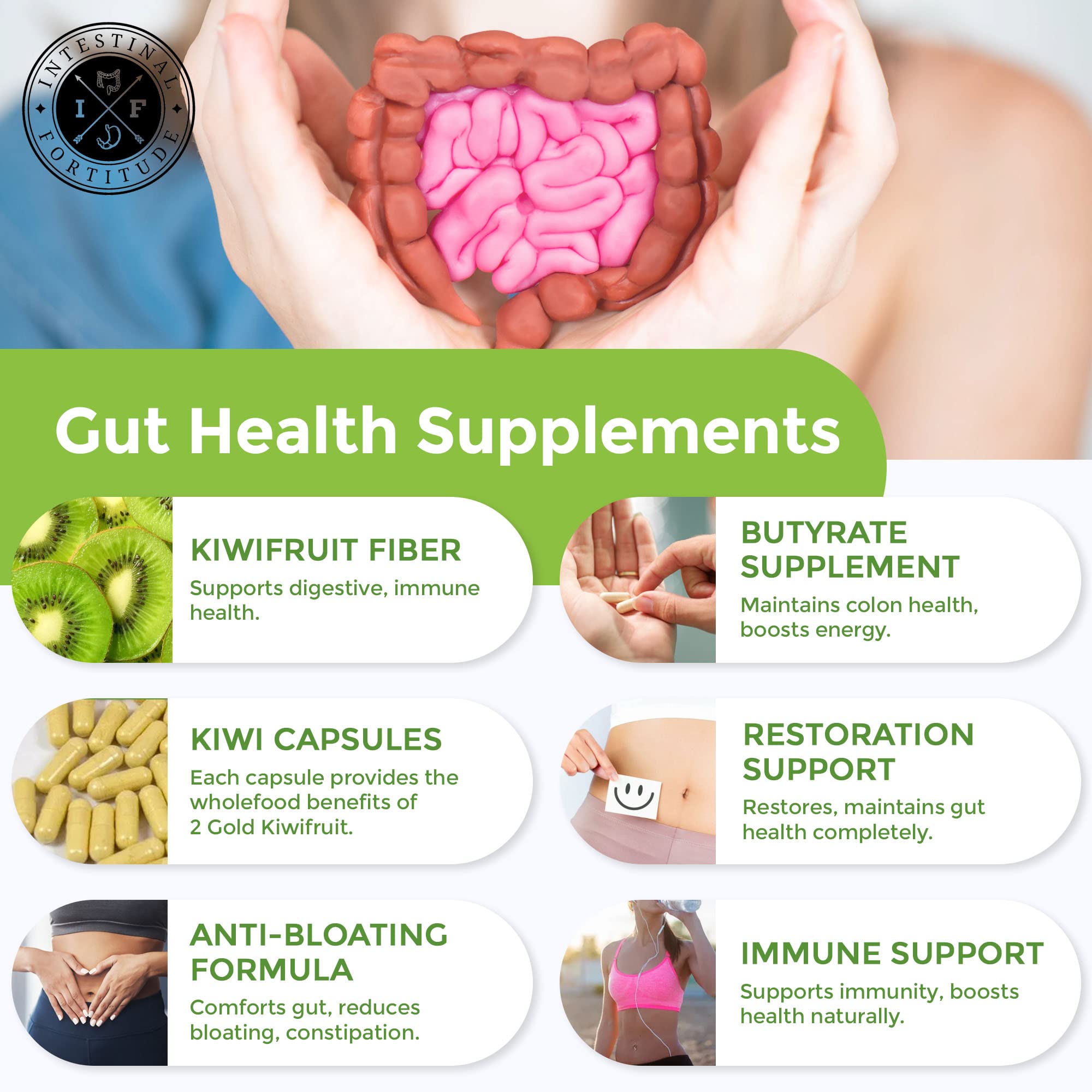 Intestinal Fortitude measuring scoop next to capsules