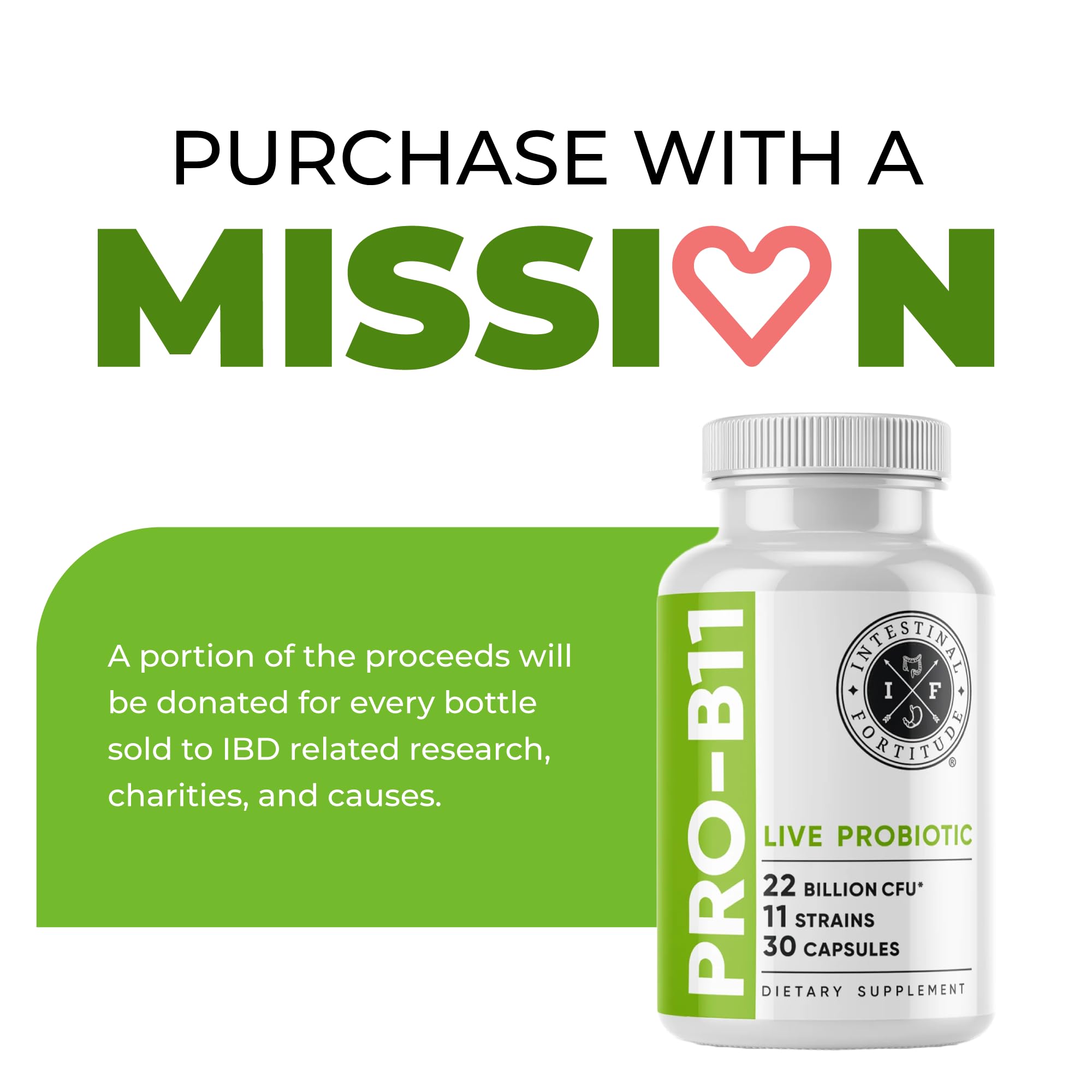 Intestinal Fortitude PRO-B11 packaging on desk for easy daily routine.