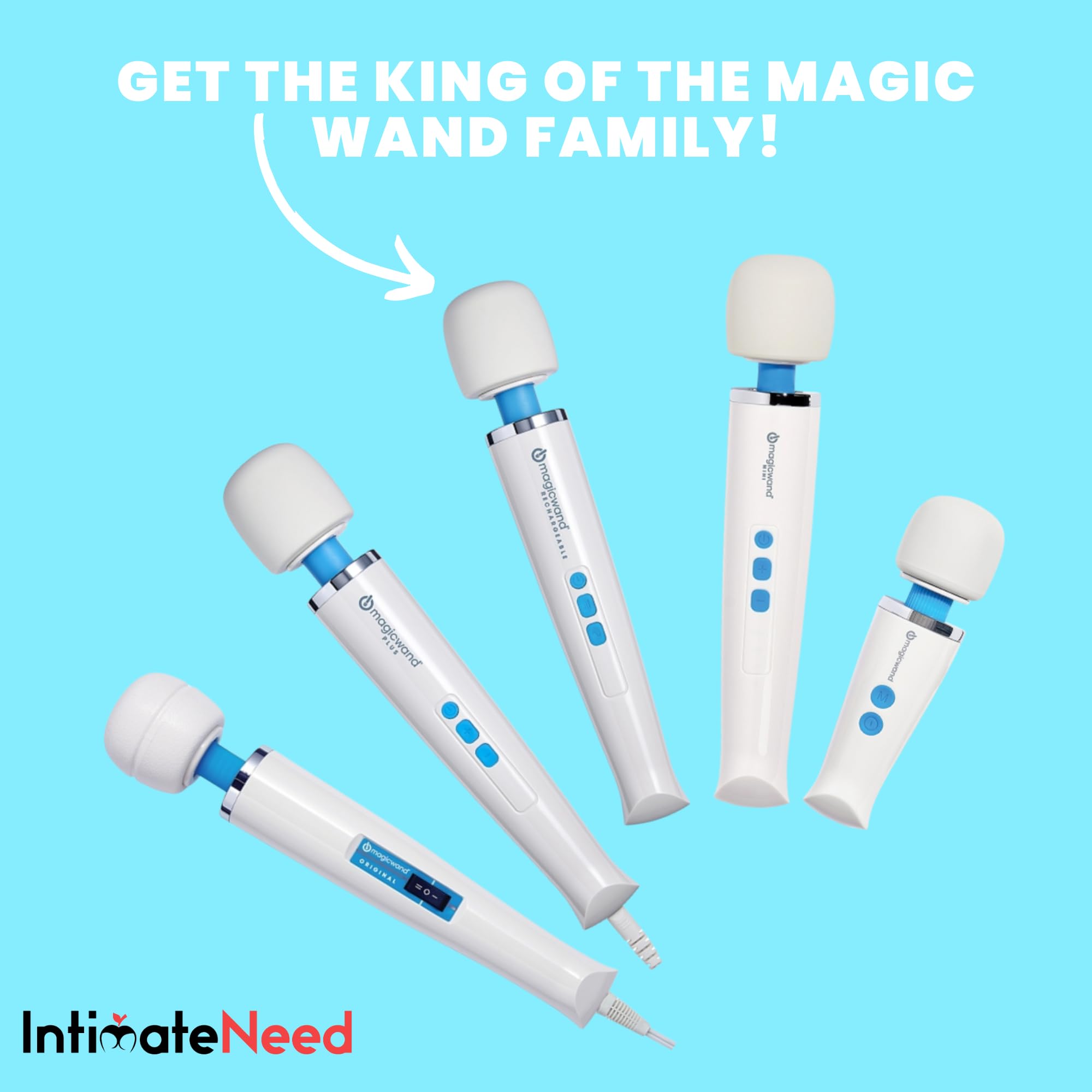 IntimateNeed Hitachi Magic Wand discreet profile suitable for storage and portability.