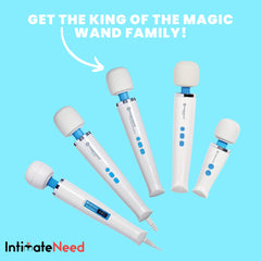 IntimateNeed Hitachi Magic Wand discreet profile suitable for storage and portability.