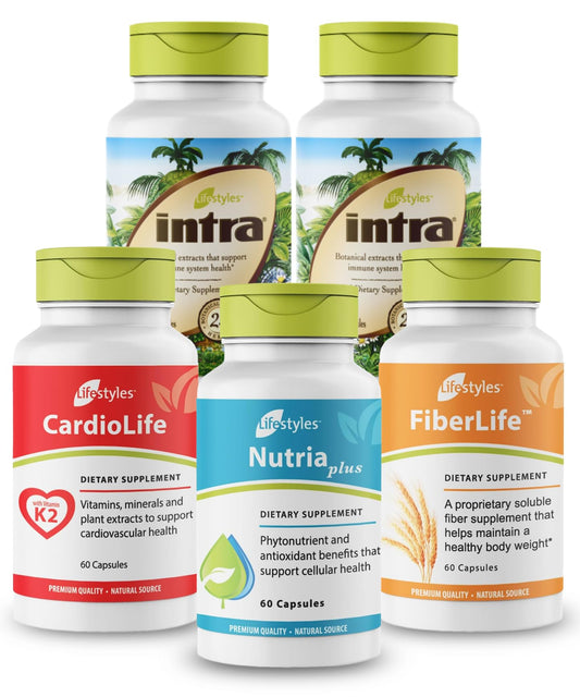 Intra Better Together Kit bottle demonstrates herbal drink for daily detox and immune support.