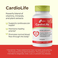 Intra CardioLife bottle pour demonstrating easy daily supplement use
