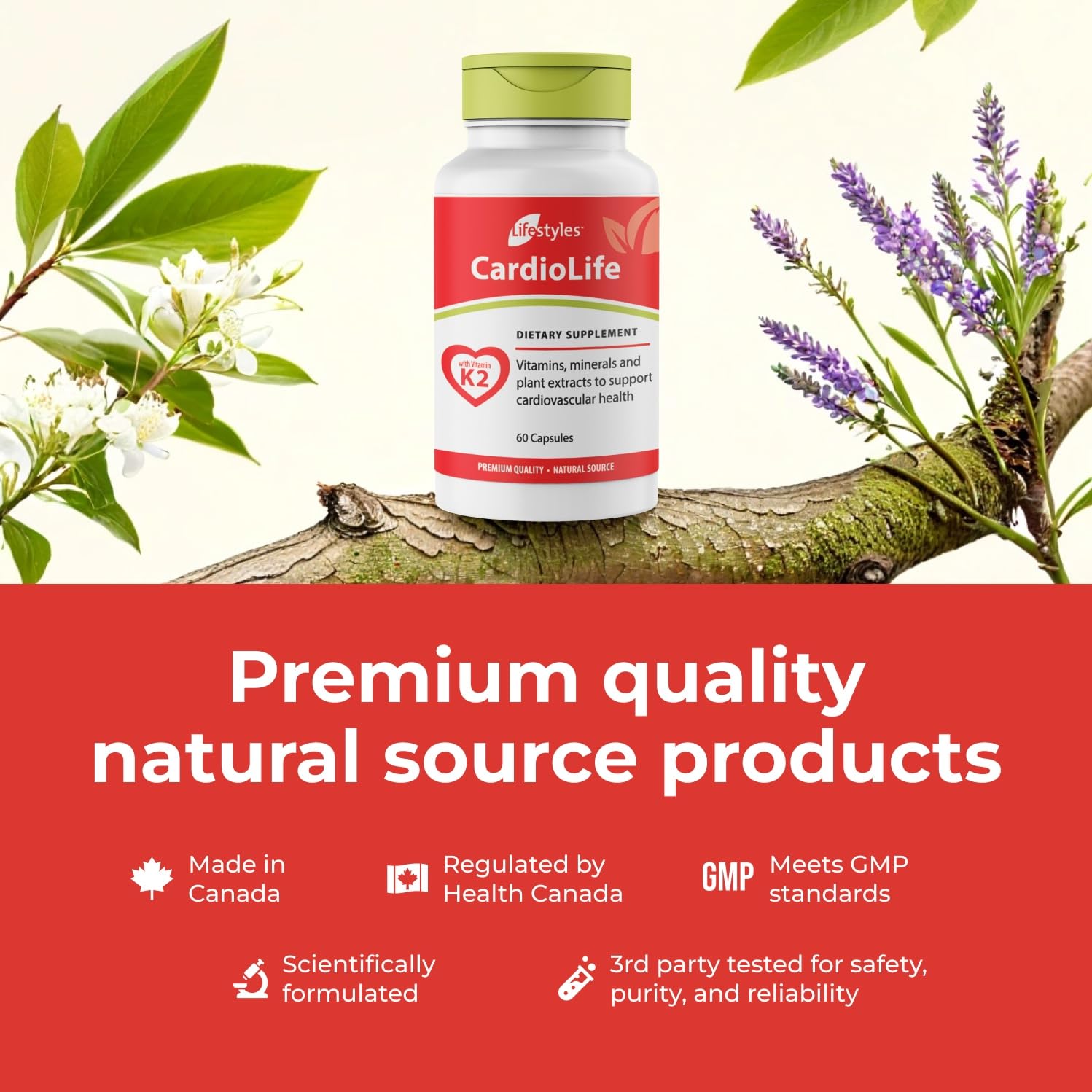 Intra CardioLife capsules shown on neutral backdrop