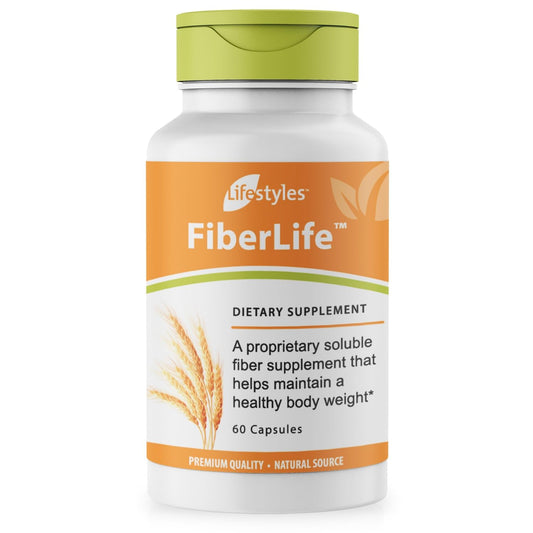 Intra FiberLife bottle with capsules supports digestive balance and satiety.