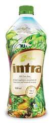 Intra Lifestyles Herbal Juice bottle front view showcasing detox and immune support potential