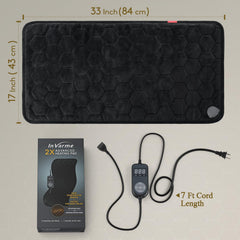 InVarme heat pad includes a temperature chart for quick reference.