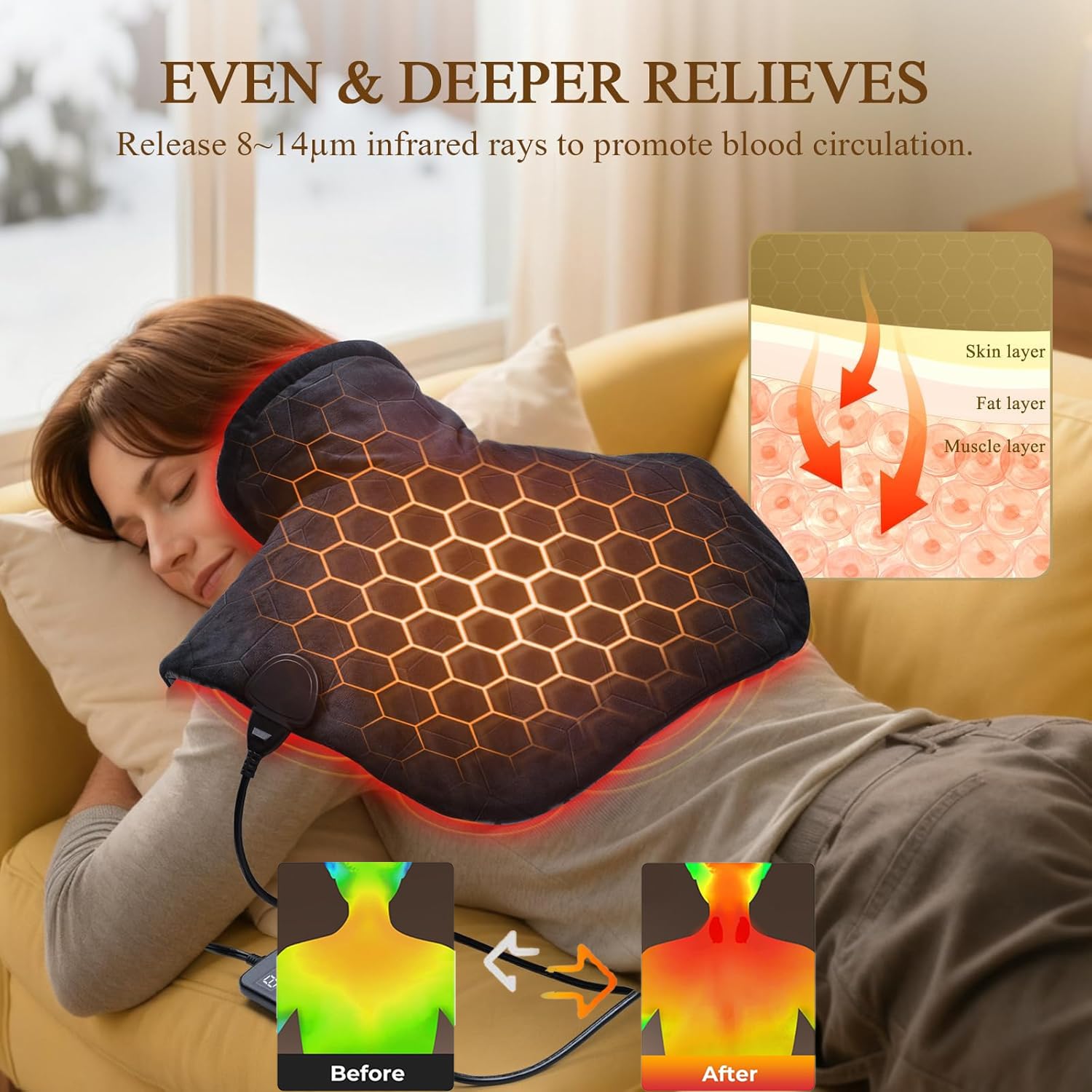 InVarme graphene enhanced heating elements illustrate deep infrared warming.