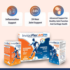 INVIGOFLEX chondroitin-evening-dose bottle illustrating nighttime joint support
