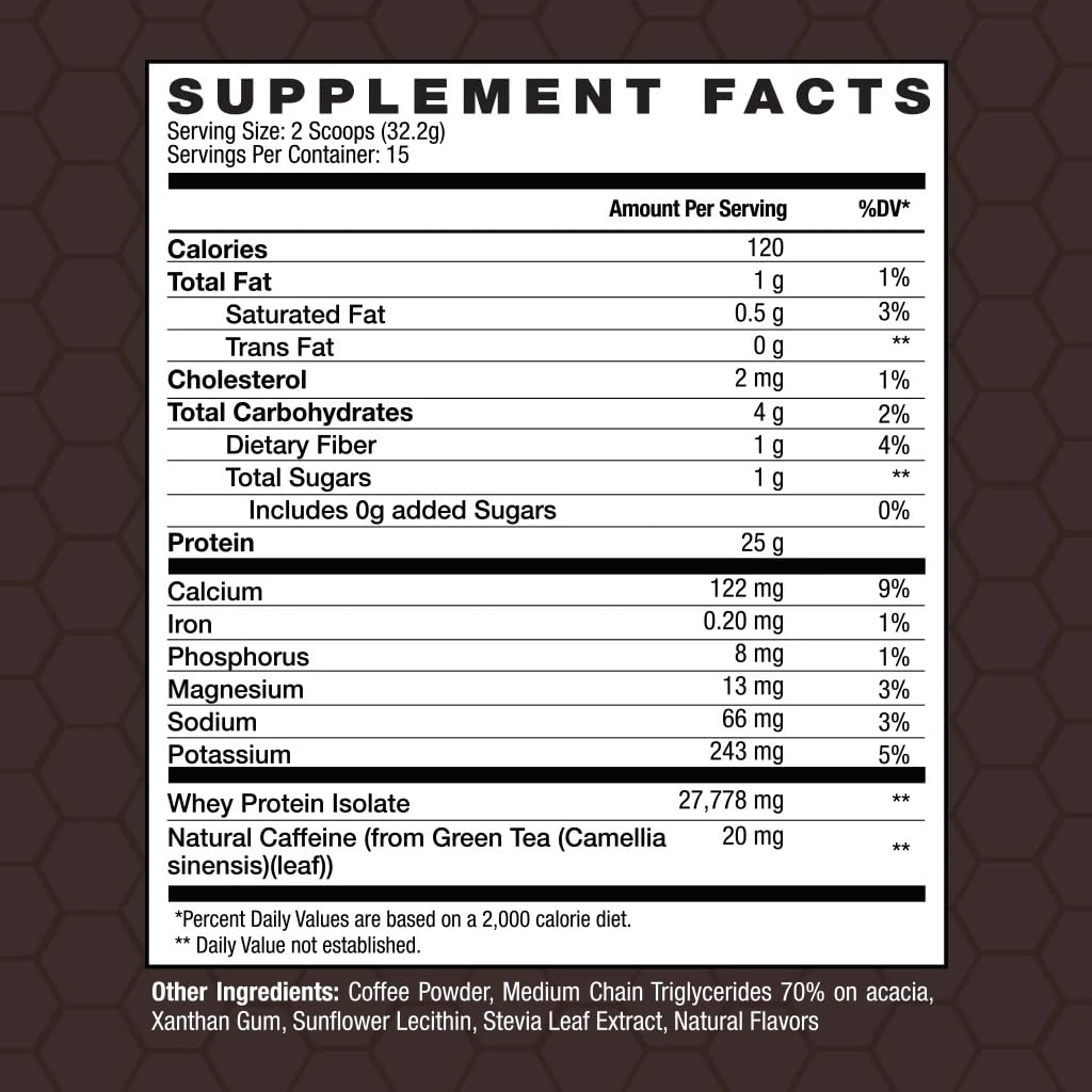 Invigor8 protein coffee powder pour demonstrates quick mixability for busy mornings.