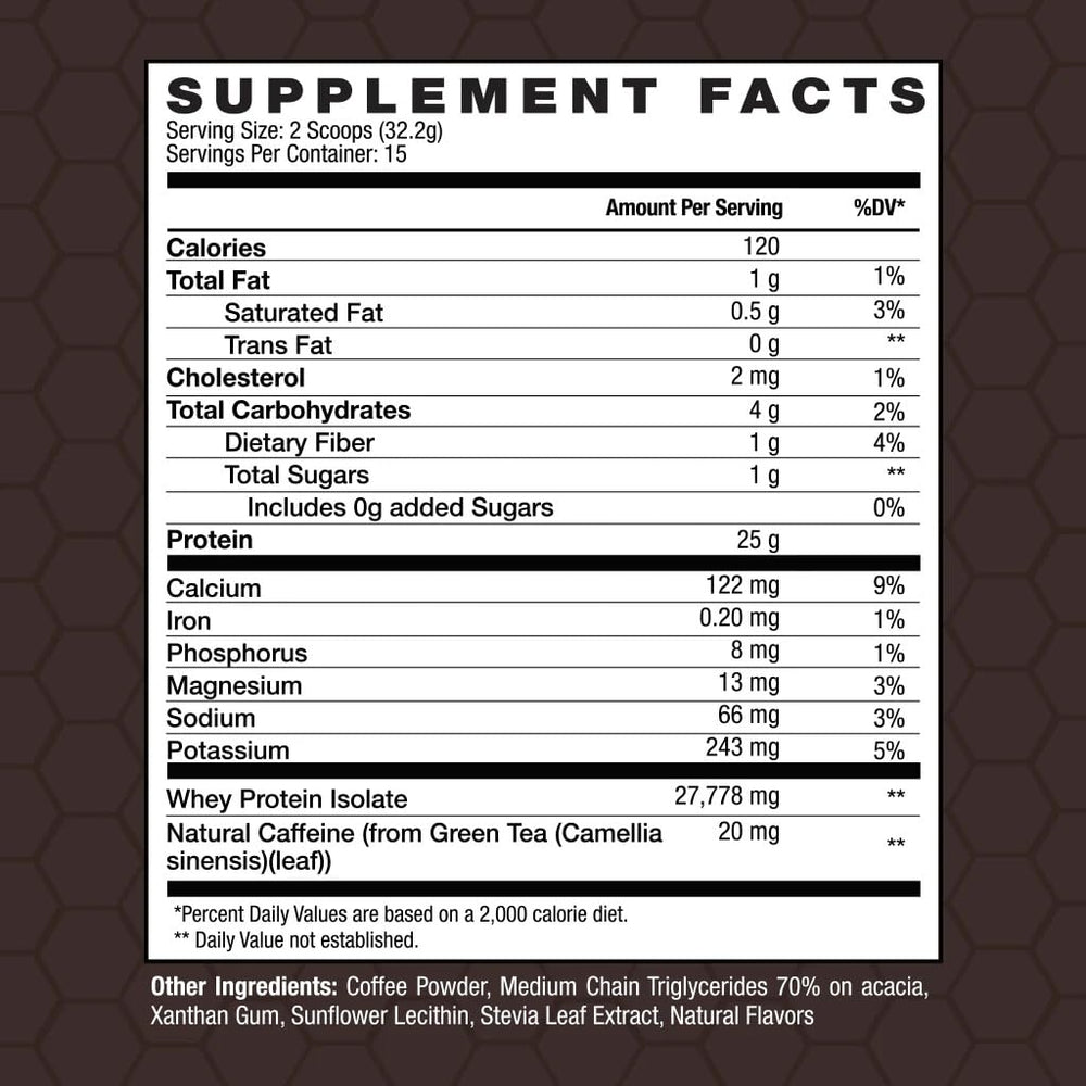 Invigor8 protein coffee powder pour demonstrates quick mixability for busy mornings.
