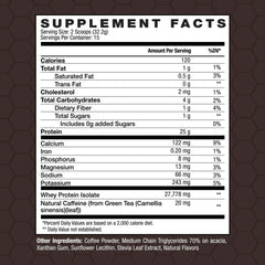 Invigor8 protein coffee powder pour demonstrates quick mixability for busy mornings.