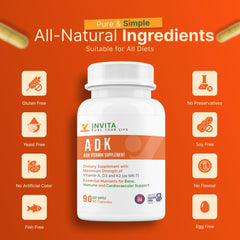 INVITA ADK gluten-free icon indicating allergen-free formula.