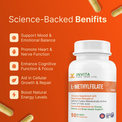 INVITA L-Methylfolate brain-focus concept for mental clarity.