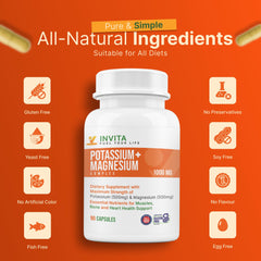 INVITA back-label showcases magnesium forms like glycinate, citrate, and oxide for comprehensive support.