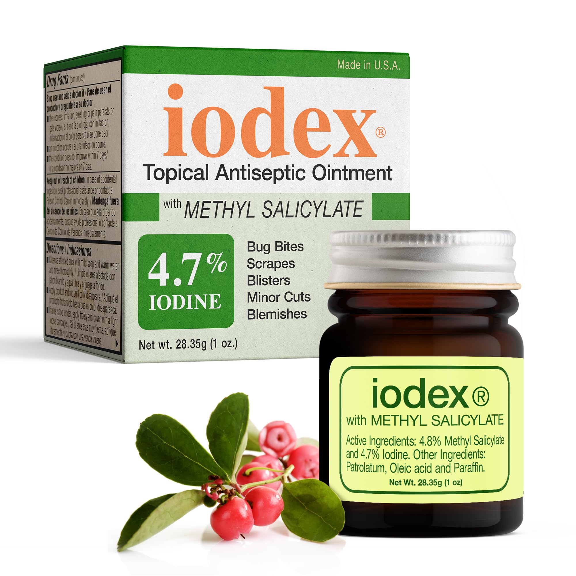 IODEX BAAR methyl salicylate ointment tube for precise topical application.