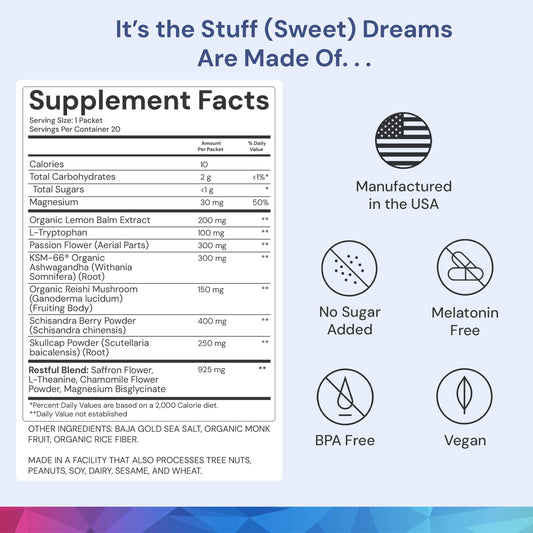 ION Intelligence of Nature calm drink packet with L-theanine supports clearer mornings