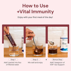 ION NAC and KSM-66 ashwagandha immune packets support daily balance