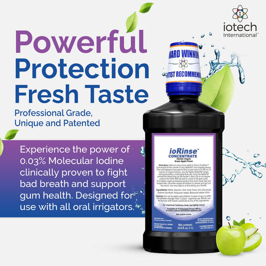 ioRinse active molecular iodine close-up highlighting odor control potential.