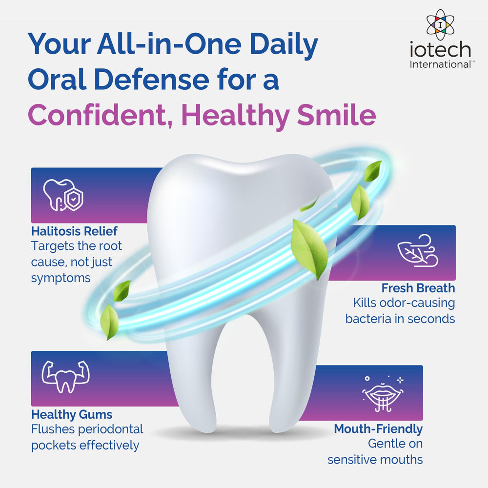 ioRinse with dental irrigation system setup showing easy compatibility.