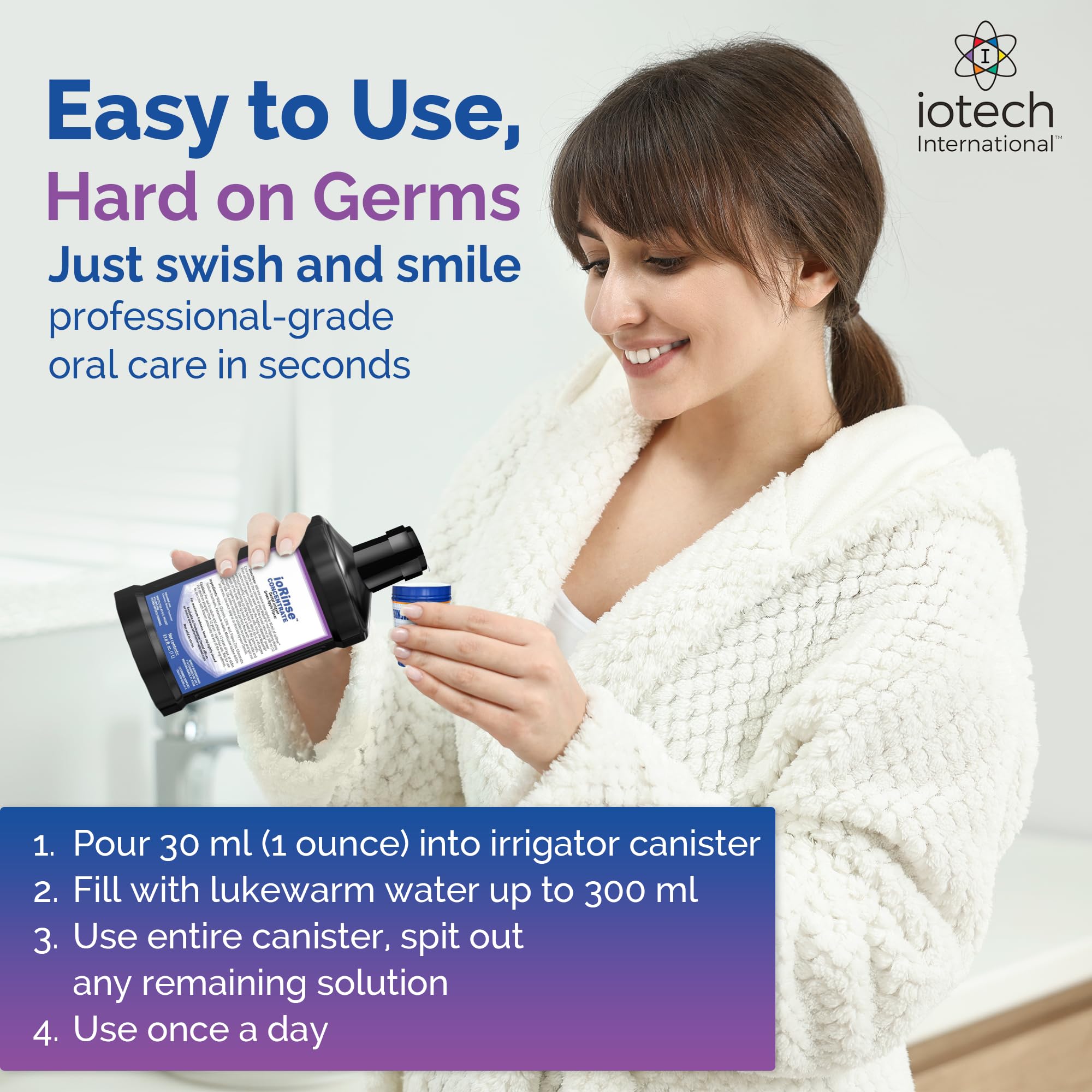 ioRinse fresh breath concept illustrating confident daily use.