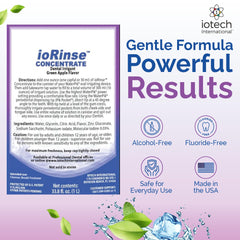ioRinse waterpik compatibility visual with compatible device depiction.