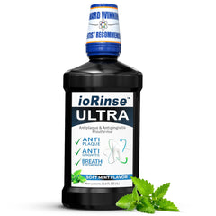 ioRinse Ultra bottle for daily gum care and fresh breath