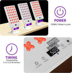 iPlantop red light panel used on the face for skincare routines