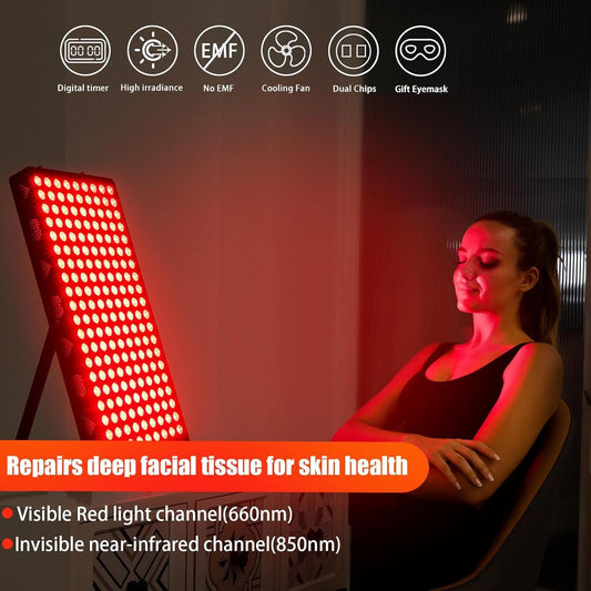 iPlantop red light panel side view highlights slim profile for flexible placement