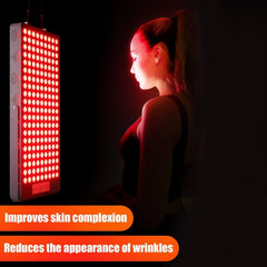 iPlantop red light panel tilted stand enables precise positioning during routines