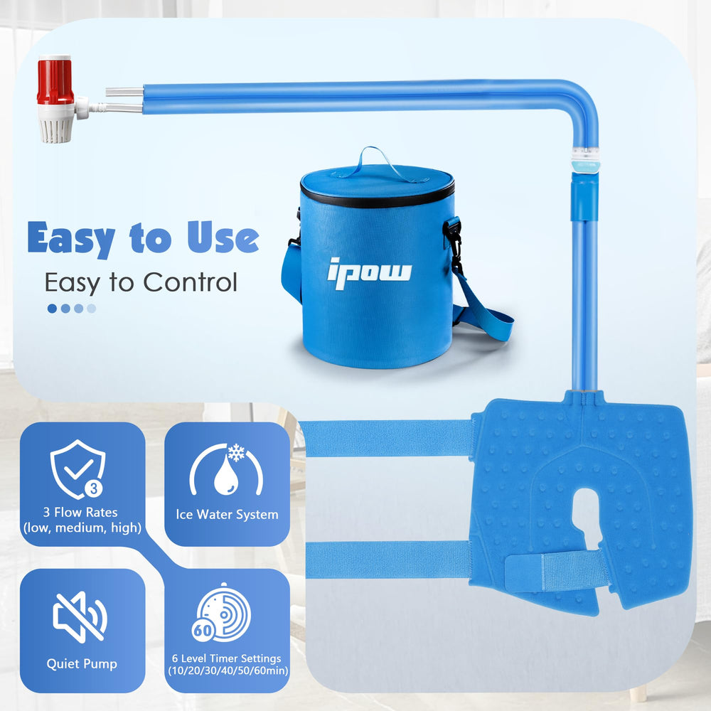 IPOW brushless motor operates quietly for discreet therapy at home.