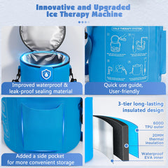 IPOW portable cold therapy machine for convenient recovery at home or on the go.