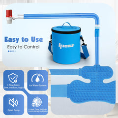 IPOW secure-fit shoulder pad straps keep the pad in place.