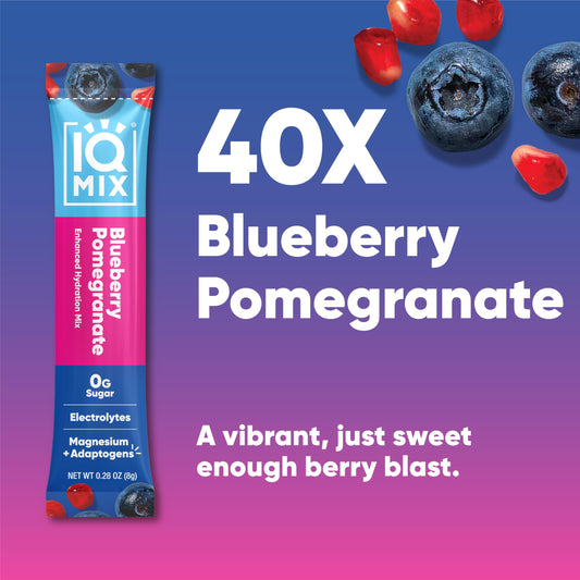 IQBAR IQMIX blueberry-pomegranate single stick for portable hydration