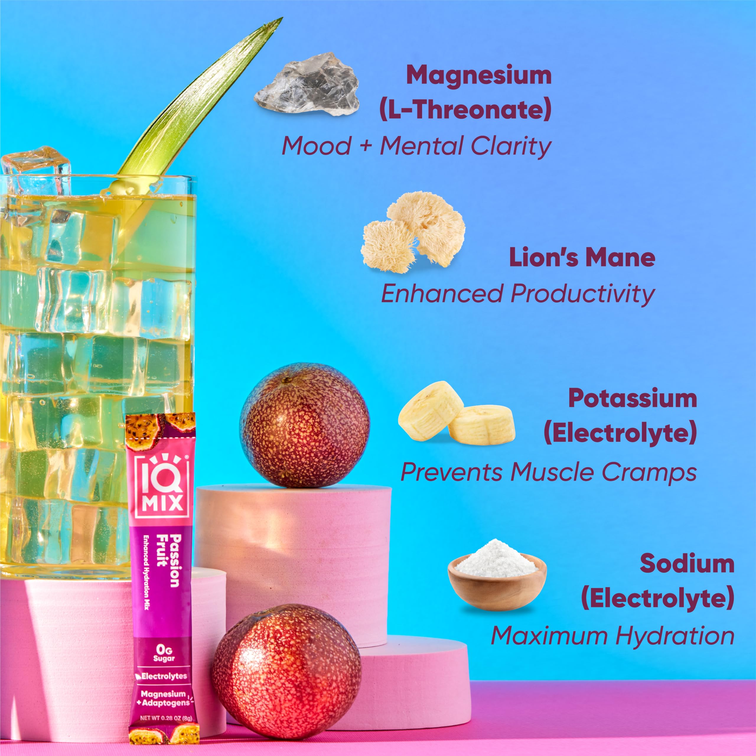 IQMIX variety pack flavors displayed for convenient daily choice.