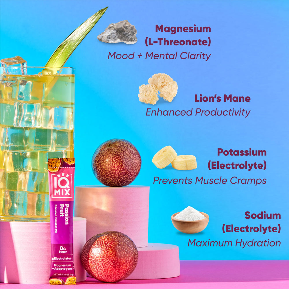 IQMIX variety pack flavors displayed for convenient daily choice.