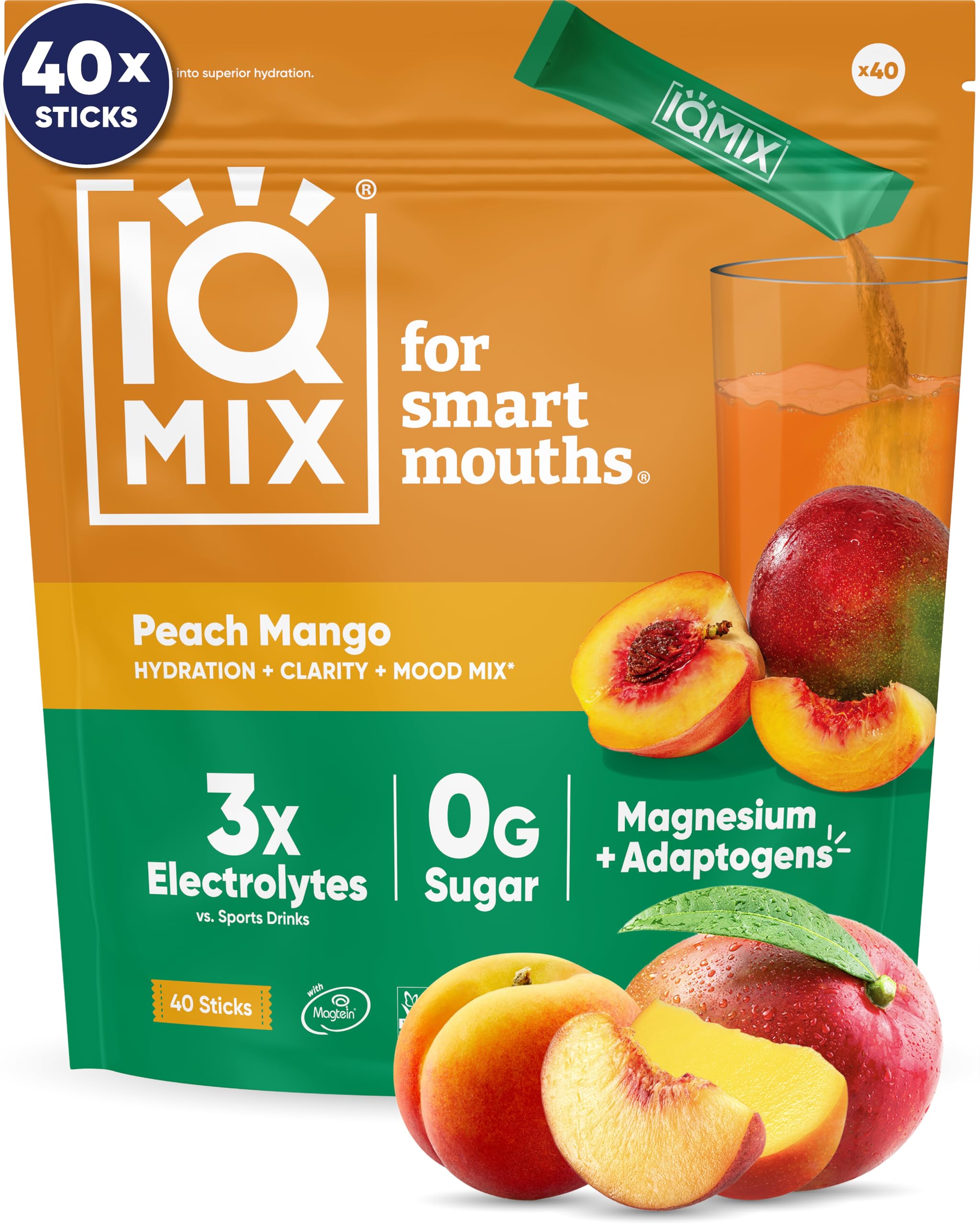 IQMIX hydration packet open for on-the-go hydration.