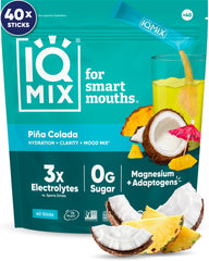 IQMIX hydration stick Piña Colada for on-the-go hydration and focus.
