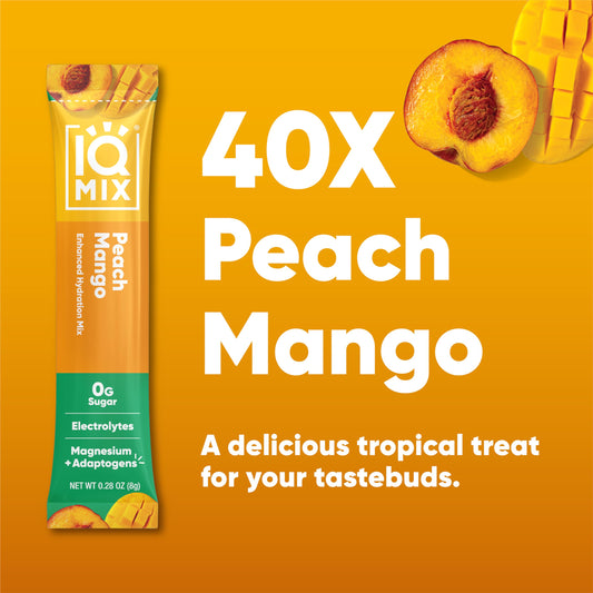 IQMIX single-serve stick ready to mix for quick, sugar-free hydration.